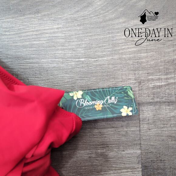 Blooming Jelly Tummy Control Flounce One Piece Swimsuit Size L - Picture 4 of 7